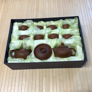 Набор для церемонии чаепития из глины - 11 предметов. Photo 2